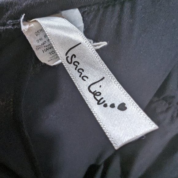 Isaac Liev Black Stretch Pull On Maxi Skirt Sz 2X - Picture 5 of 6